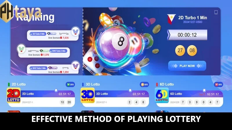 Effective lottery playing methods