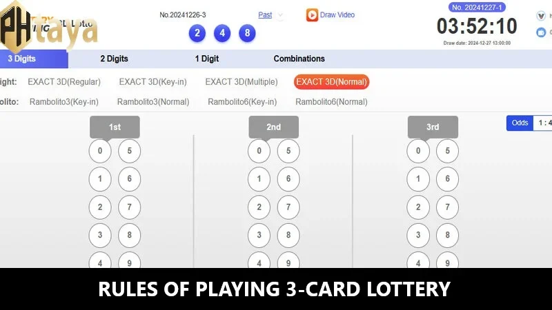 3 digit lottery game rules