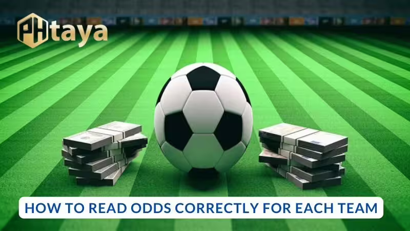 How to read the standard odds for each team